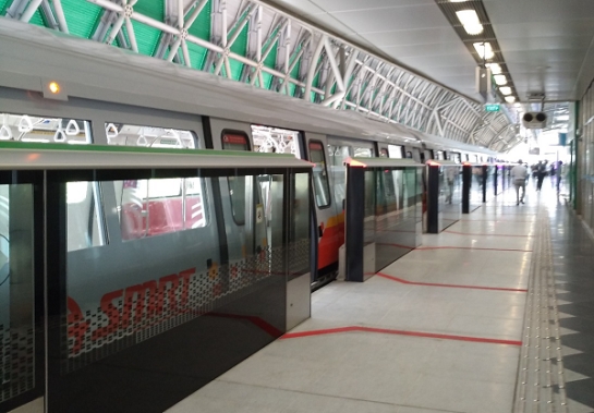 由ga黄金甲装备屏蔽门系统的新加坡地铁大士延伸线正式开通