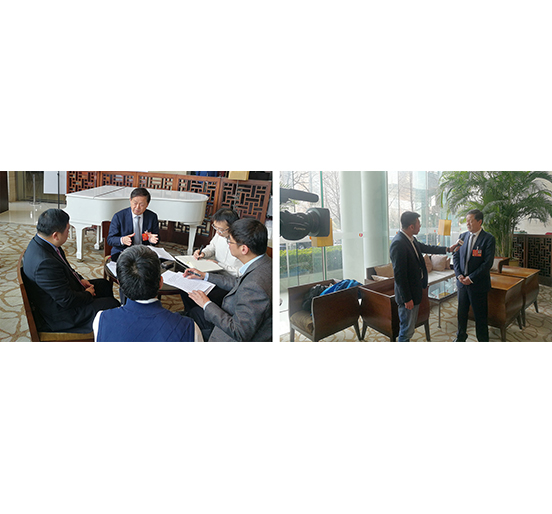 熊建明代表就财税改革、进一步降低企业税负等问题与财政部税政司司长王建凡座谈并接受中央媒体联合采访